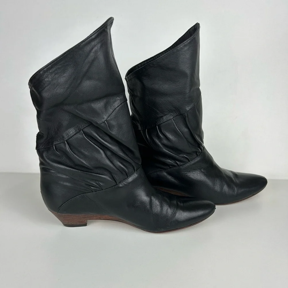 VINTAGE FRYE ANKLE BOOTS BLACK SIZE 7 - Picture 13 of 13